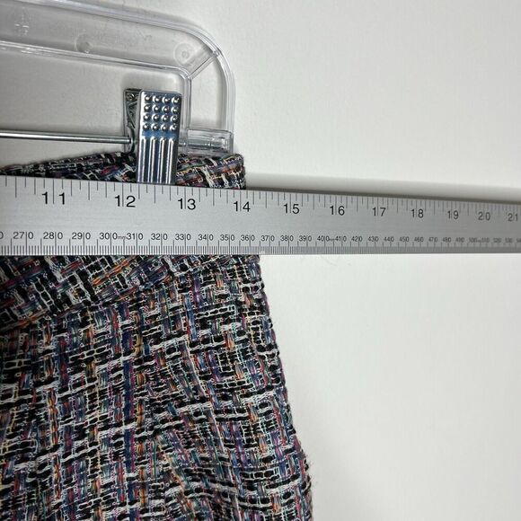Tularosa Pants Womens Medium Tweed Colorful Wide Leg Fringe Hem Lined High Rise - Picture 12 of 16